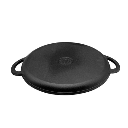 Plancha Circular Lisa con Borde 35 Cm5#Negro