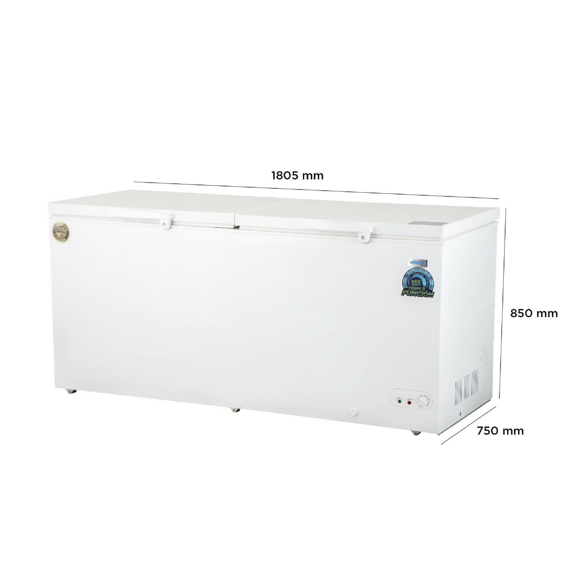 Freezer Horizontal Tapa Dura Dual 600 Lts4#Blanco