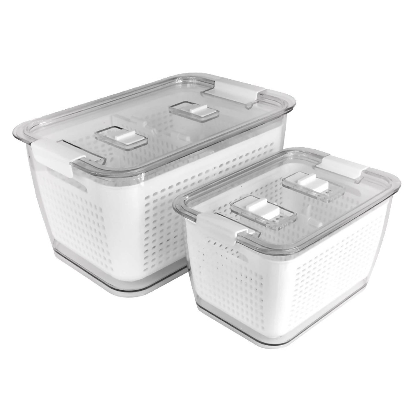 Pack Caja Organizadora Refrigerador M + L4#Blanco