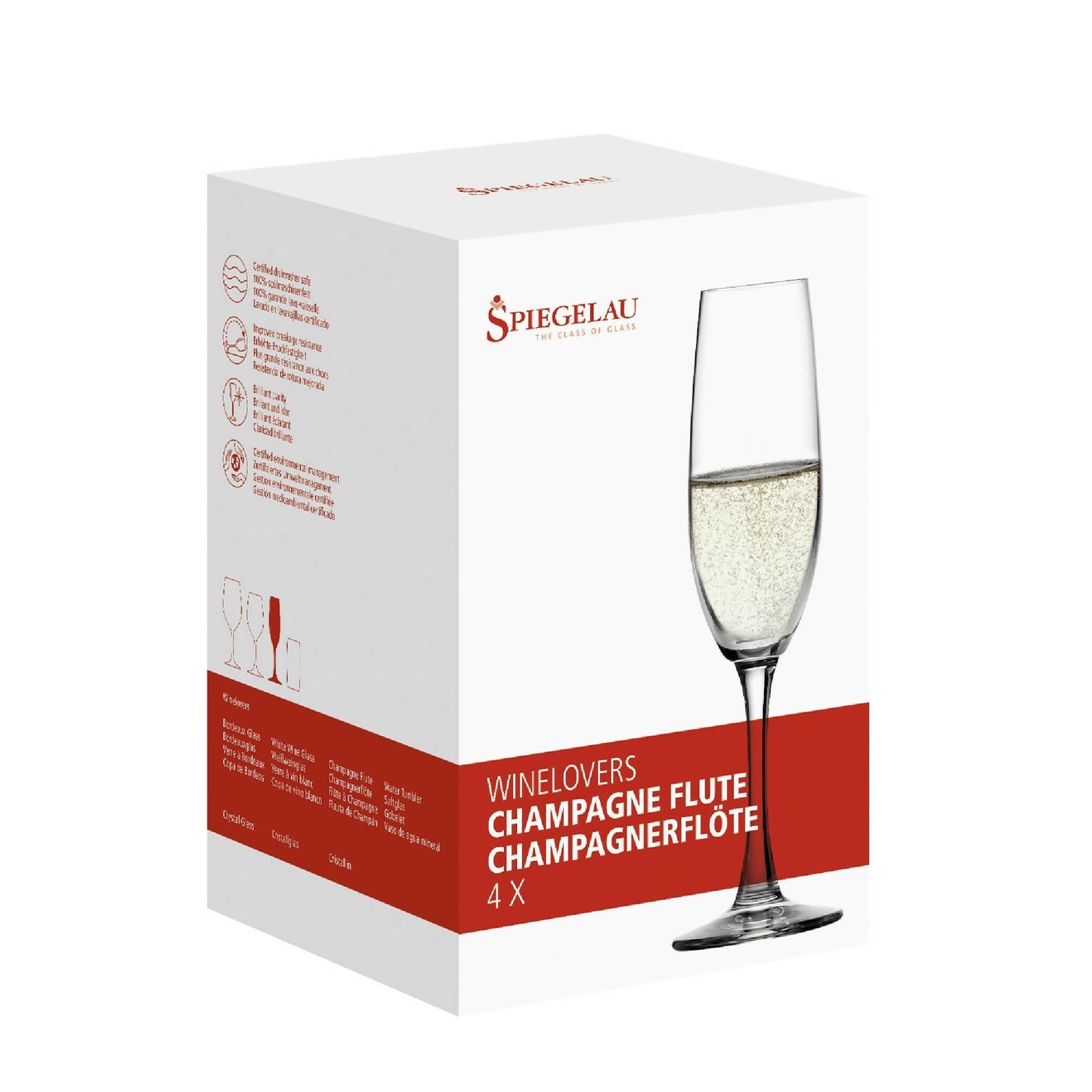 Set 4 Copas Champagne Winelovers3#Sin Color