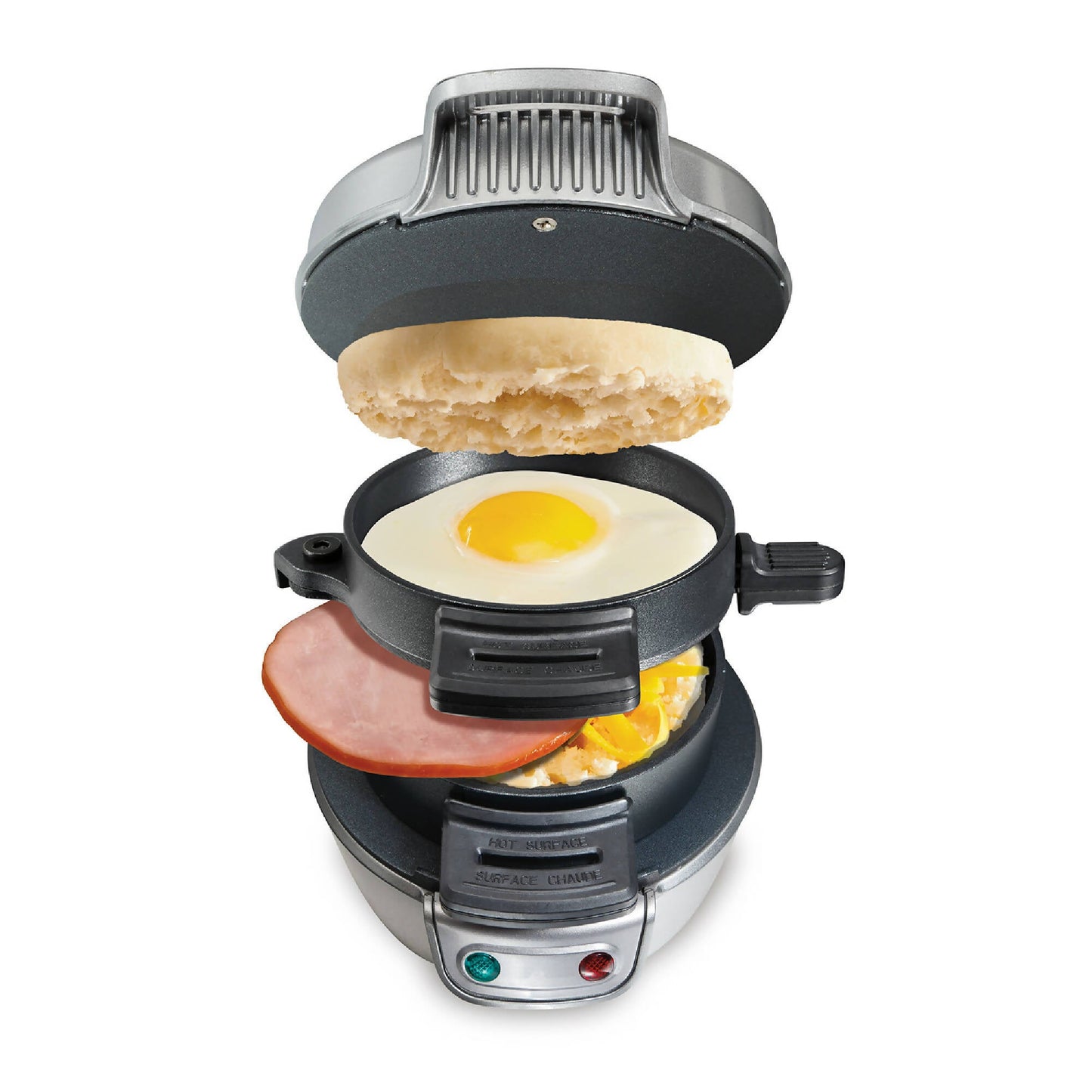 Sandwichera Breakfast Maker 25475-CL Hamilton Beach4#Gris