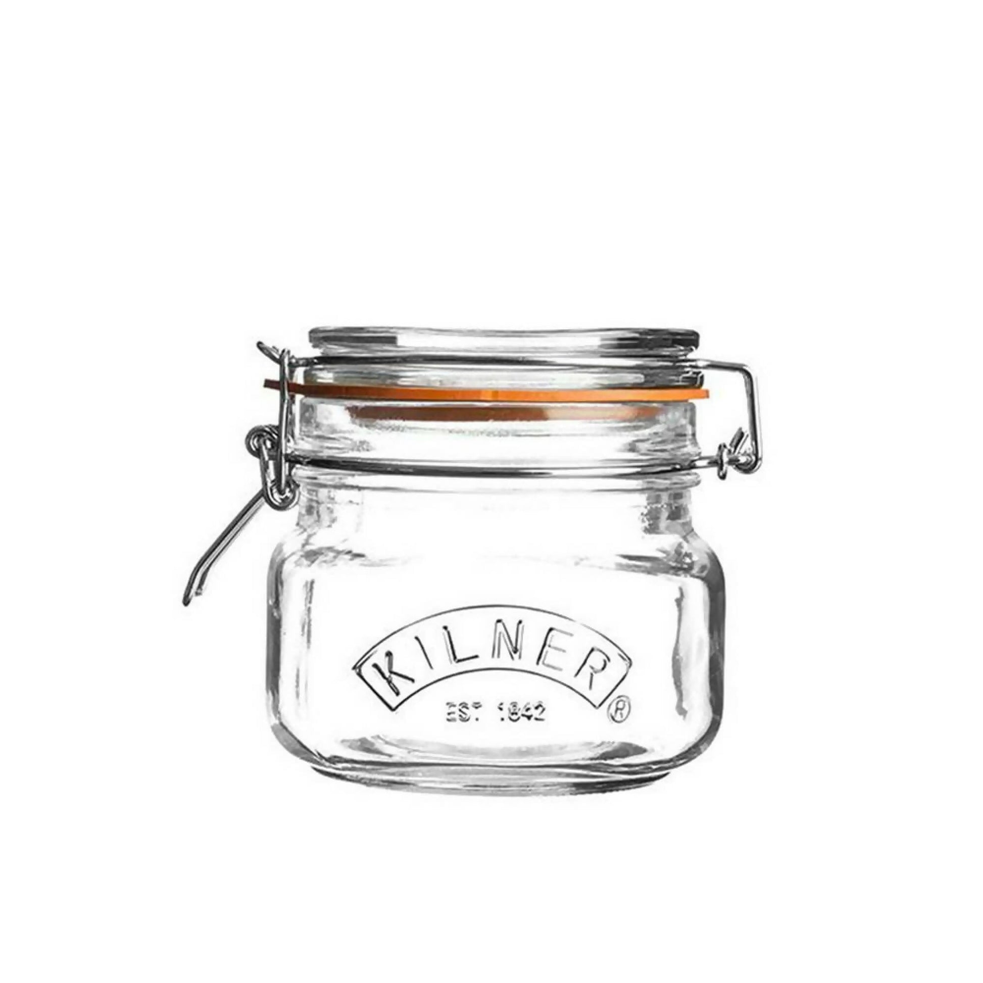 Set 2 Frascos Cuadrados Cierre Clip 0.5 Lt Kilner2#Sin Color