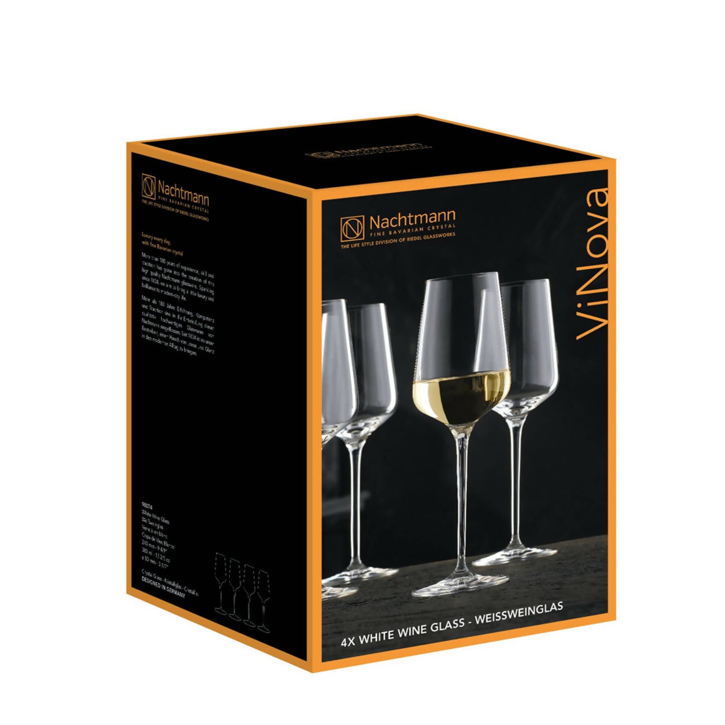 Set 4 Copas ViNova Vino Blanco3#Sin Color