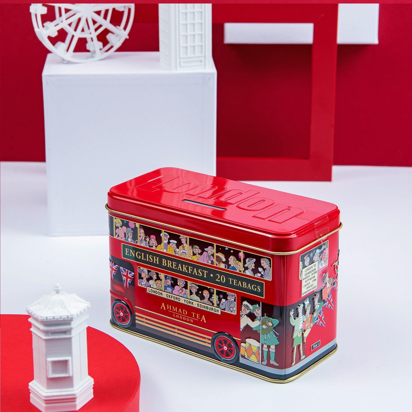 Té London Bus Money Box 20 Sachet1#Rojo