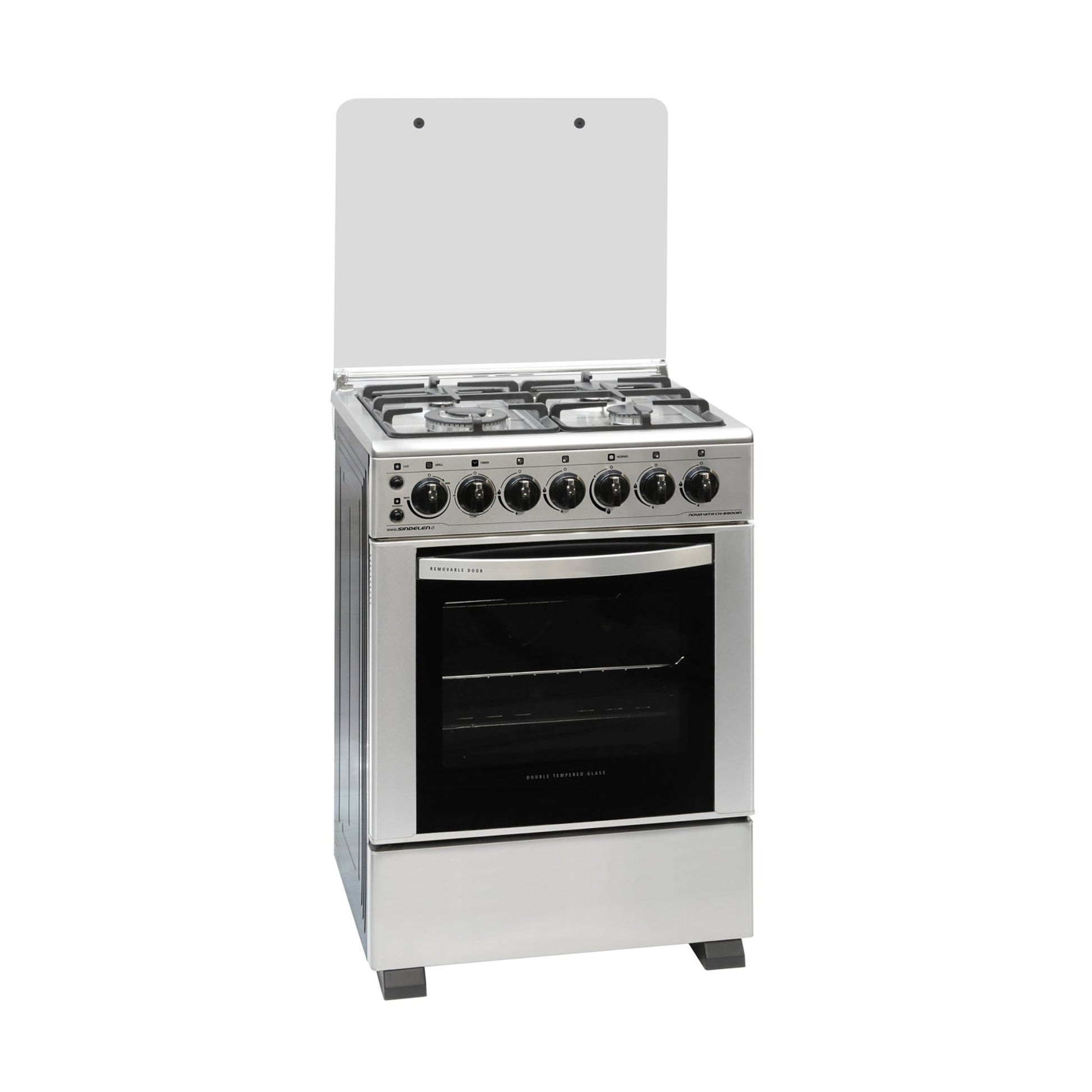 Cocina A Gas 4 Quemadores CH-6900IN 61 Lts Sindelen2#Acero