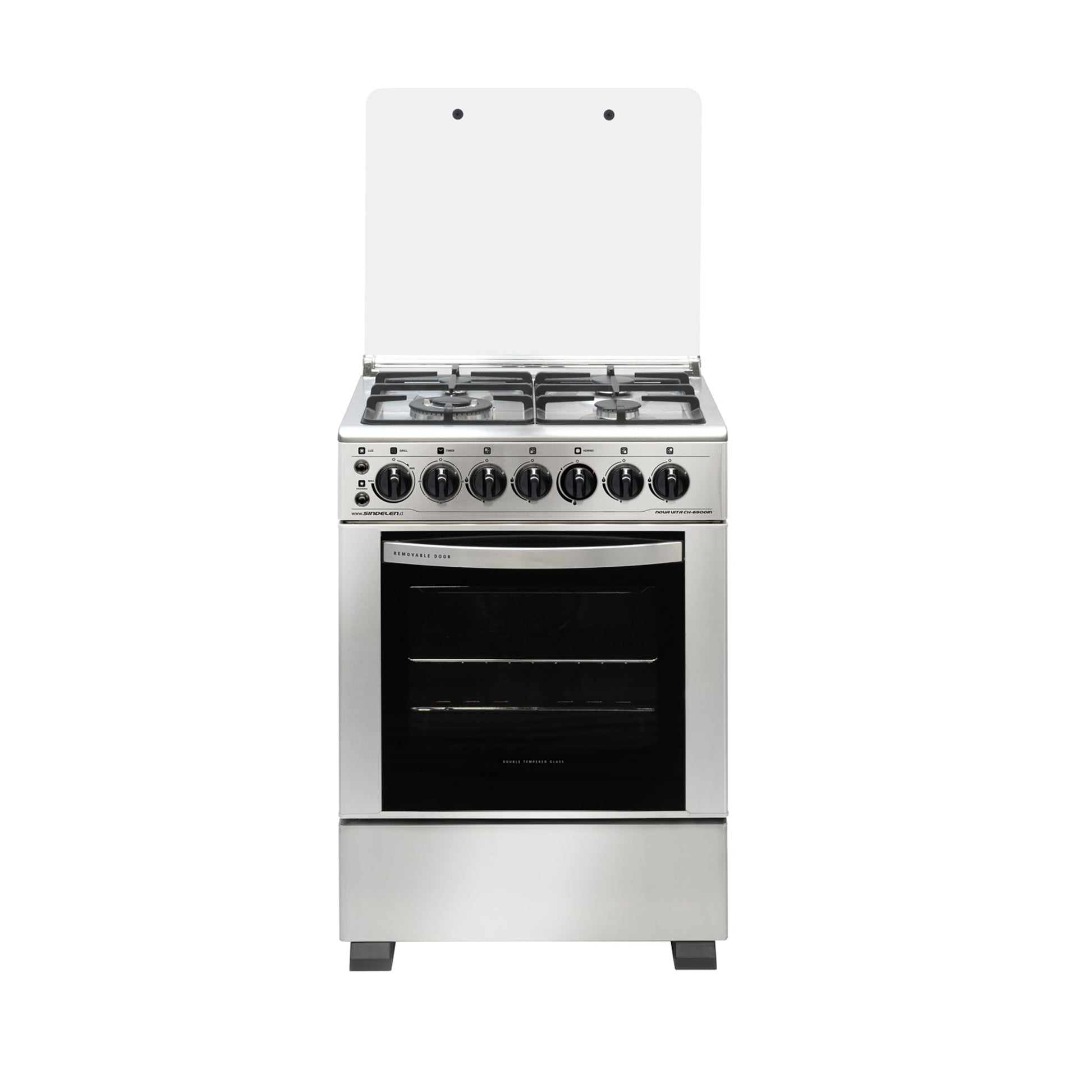 Cocina A Gas 4 Quemadores CH-6900IN 61 Lts Sindelen1#Acero