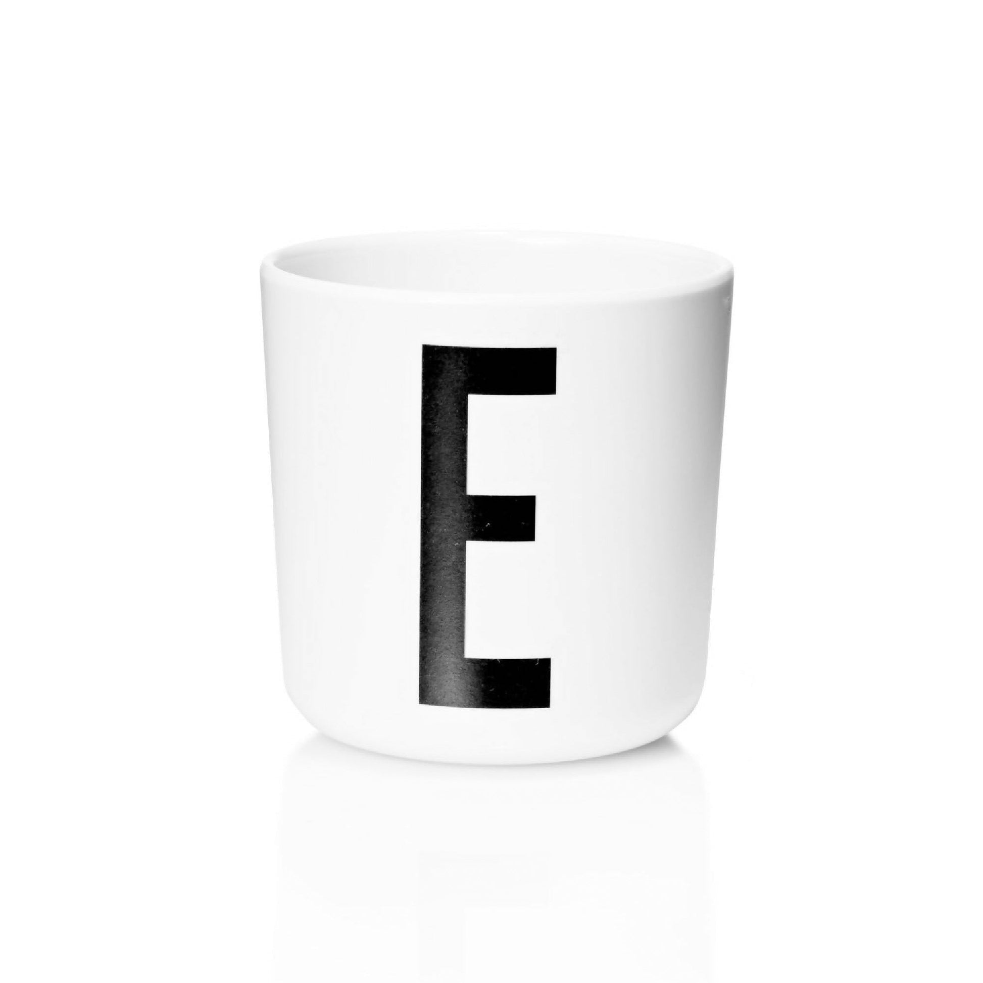 Taza De Melamina Letra E1#Blanco