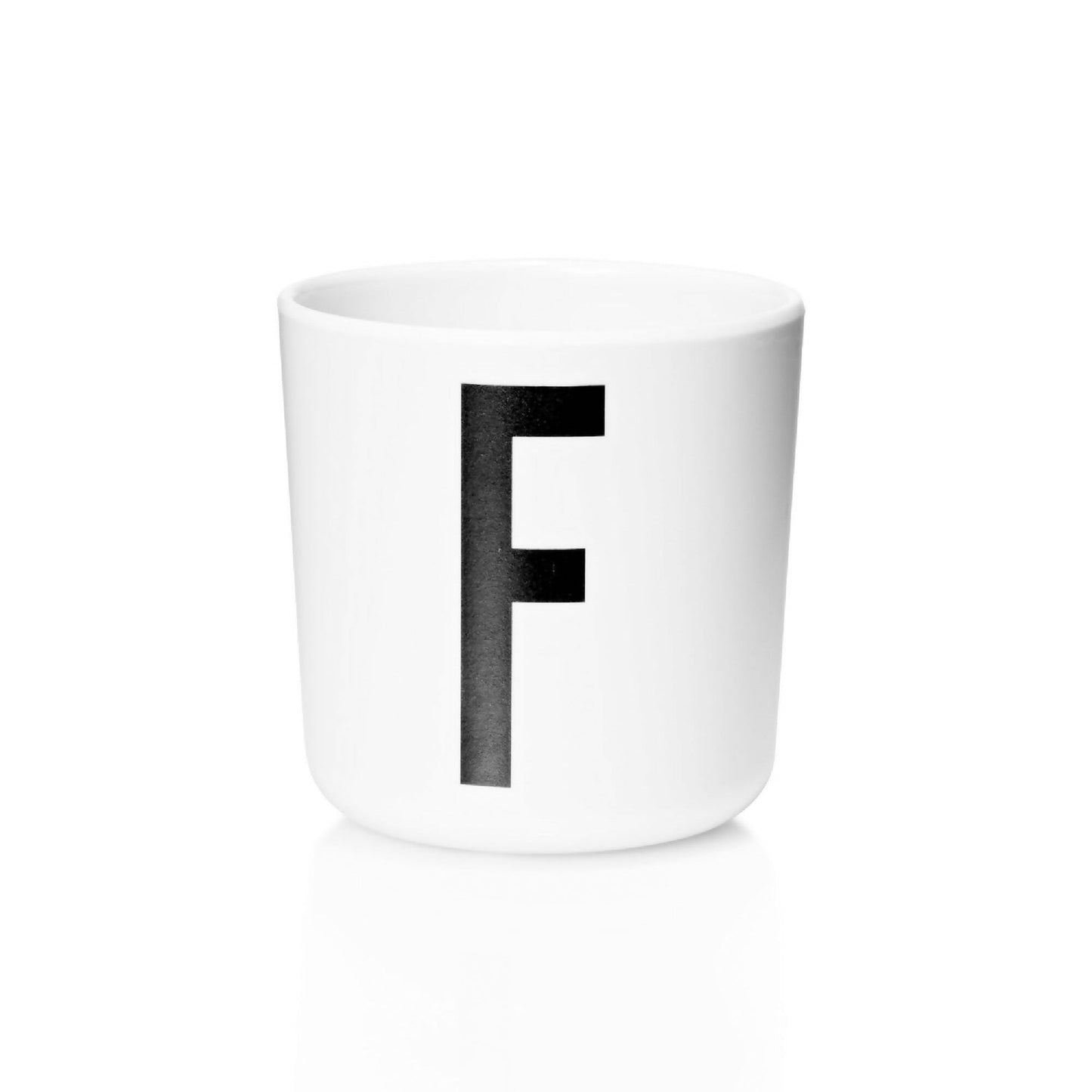 Taza De Melamina Letra F1#Blanco