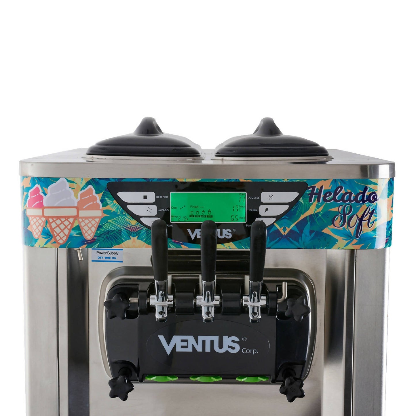 Máquina De Helado Soft Sobremesa VSP-30S 30 Lts4#Gris