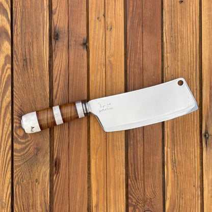 Cuchillo Hachuela Cocina Mango Madera Ciervo1#Madera