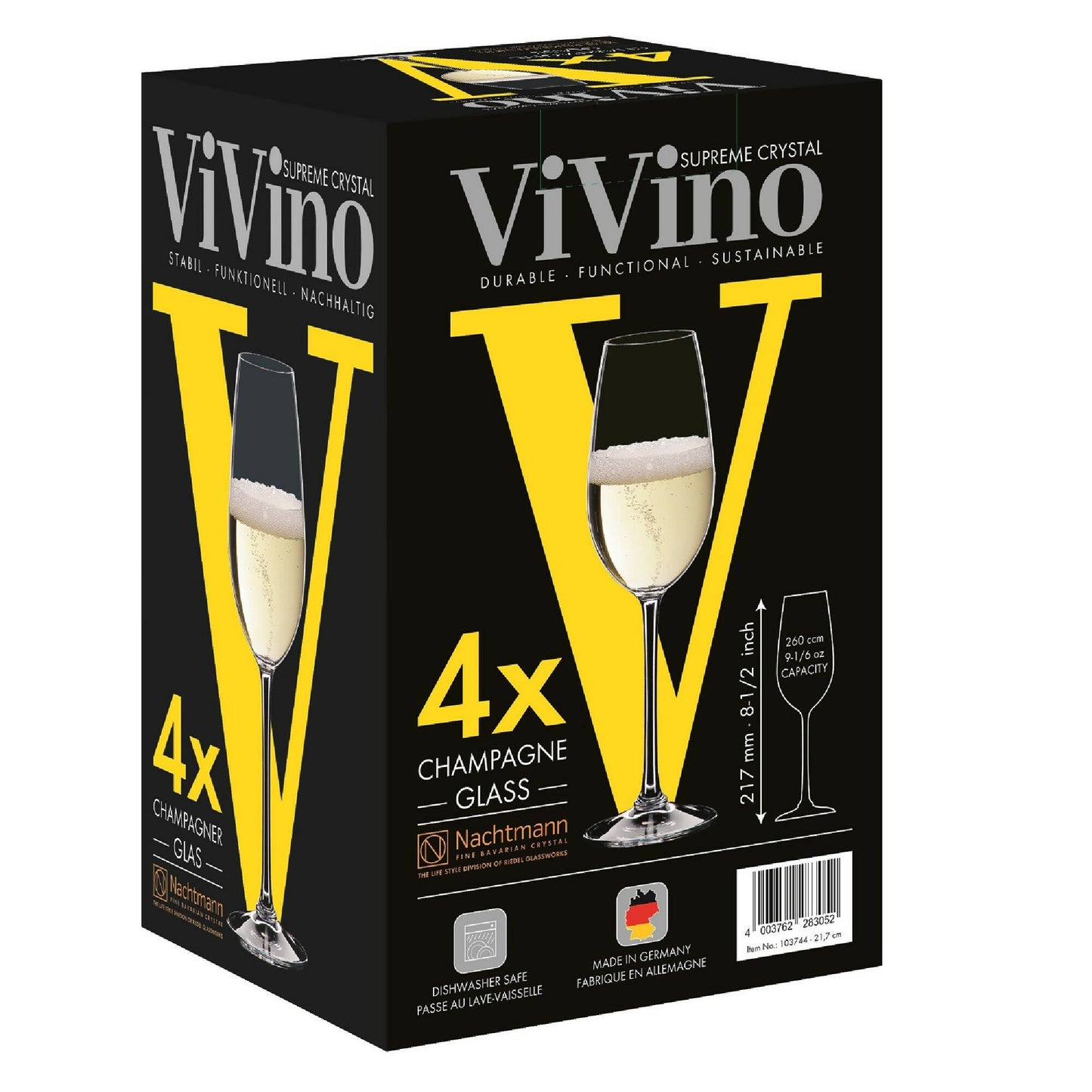 Set 4 Copas ViVino Champagne3#Sin Color