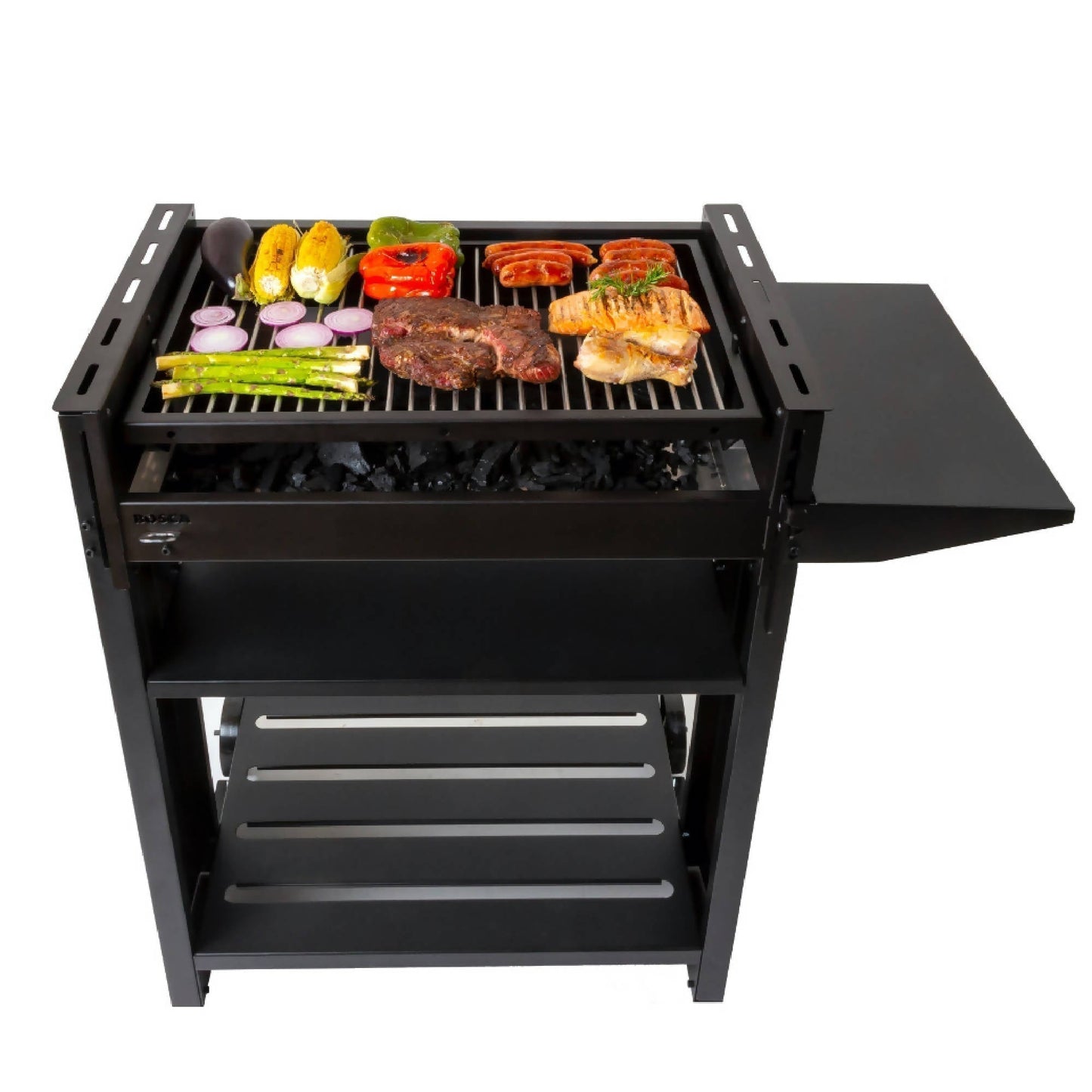 Parrilla a Carbón Alerce Black2#Negro