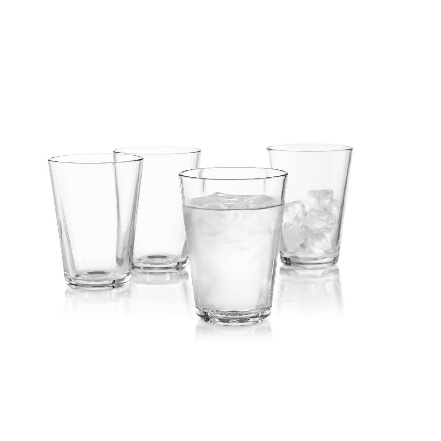 Set 4 Vasos Vidrio Templado3#Sin color