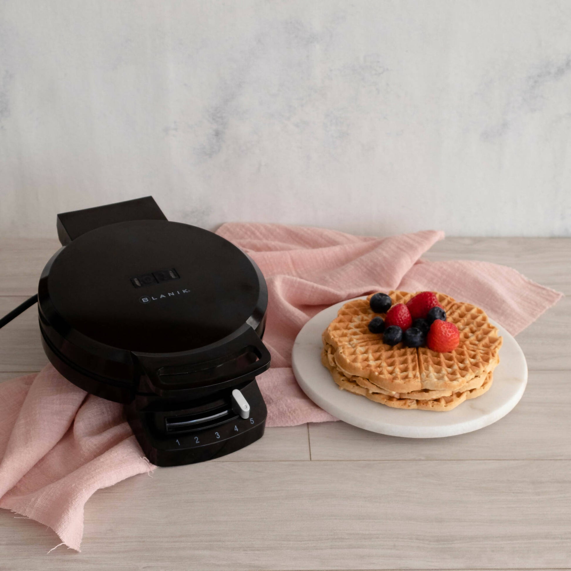 Máquina Para Hacer Waffle Corazón BWC078 Blanik3#Negro