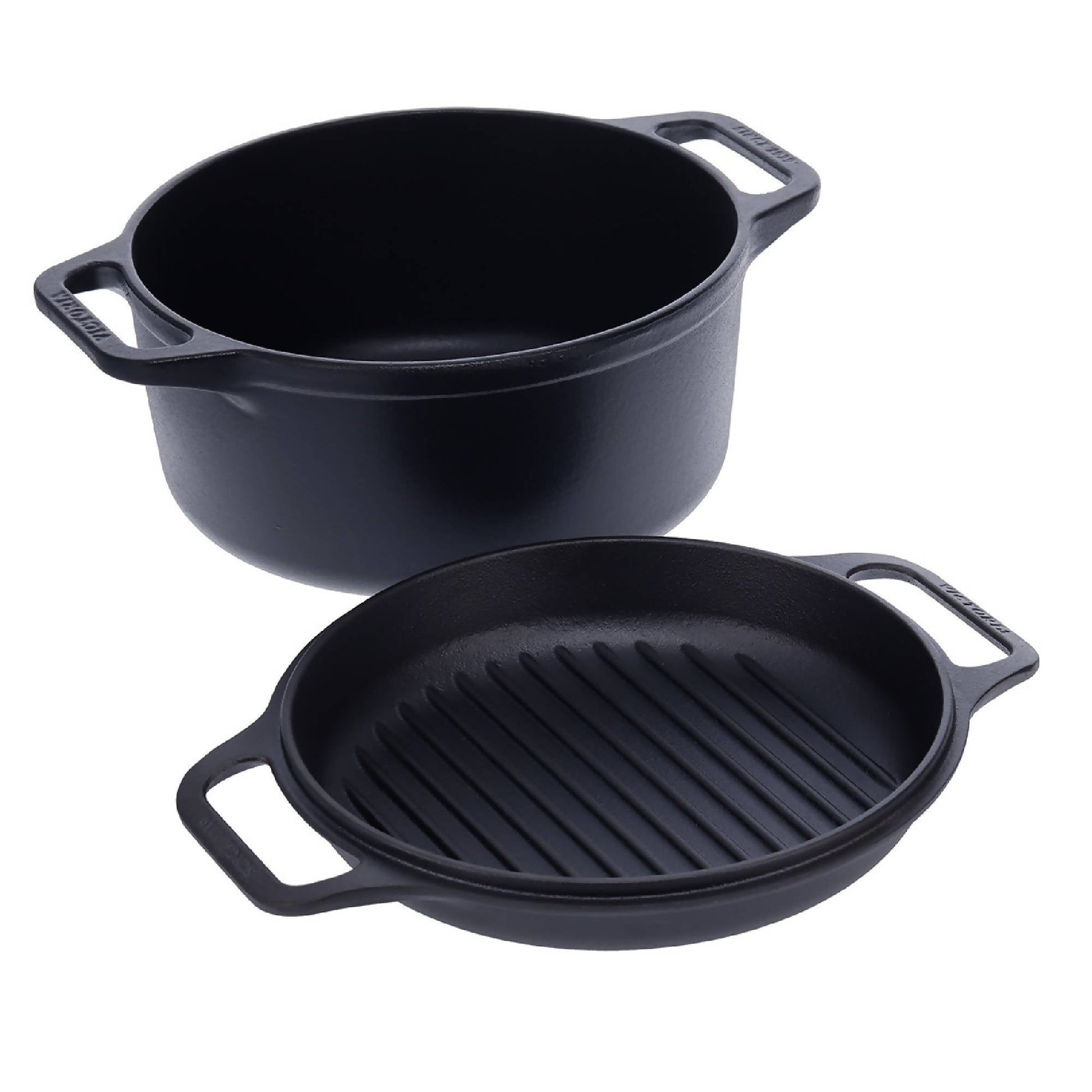 Combo Cooker de Hierro Fundido 5.7 Lts3#Negro