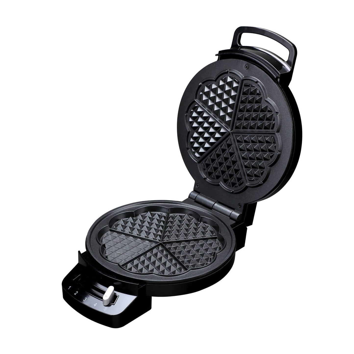 Máquina Para Hacer Waffle Corazón BWC078 Blanik6#Negro