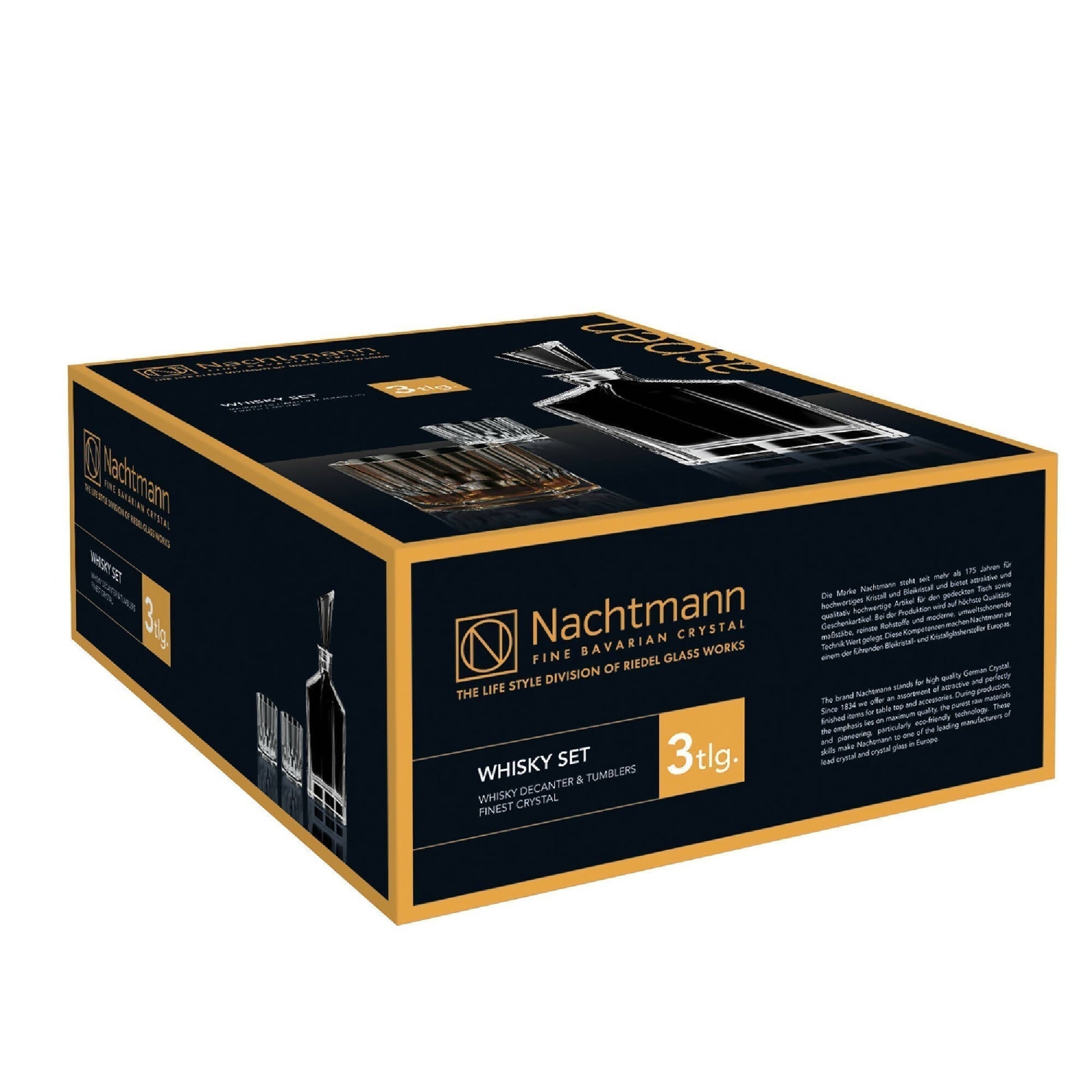 Kit Botella 0,75 Lts y 2 Vasos Whisky Aspen Nachtmann4#Sin Color