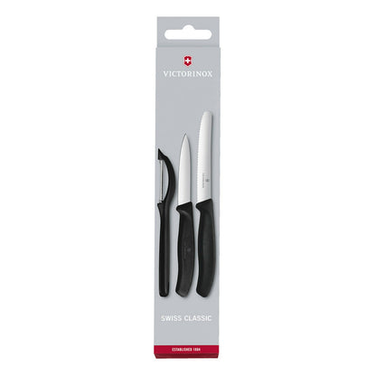 Set Cuchillos Mondadores Swiss Classic Pelador 3 Pzs Victorinox2#Negro