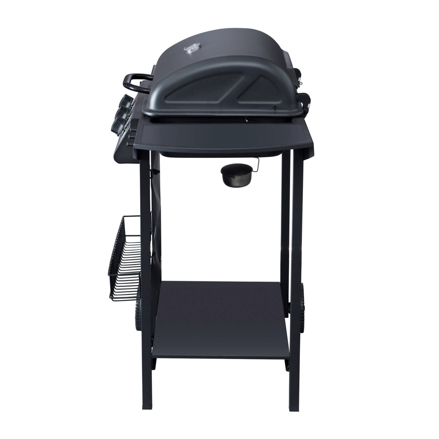 Parrilla Boston 3 Quemadores + Quemador Lateral BBQ302GCQL4#Negro