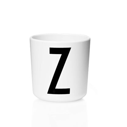 Taza De Melamina Letra Z1#Blanco