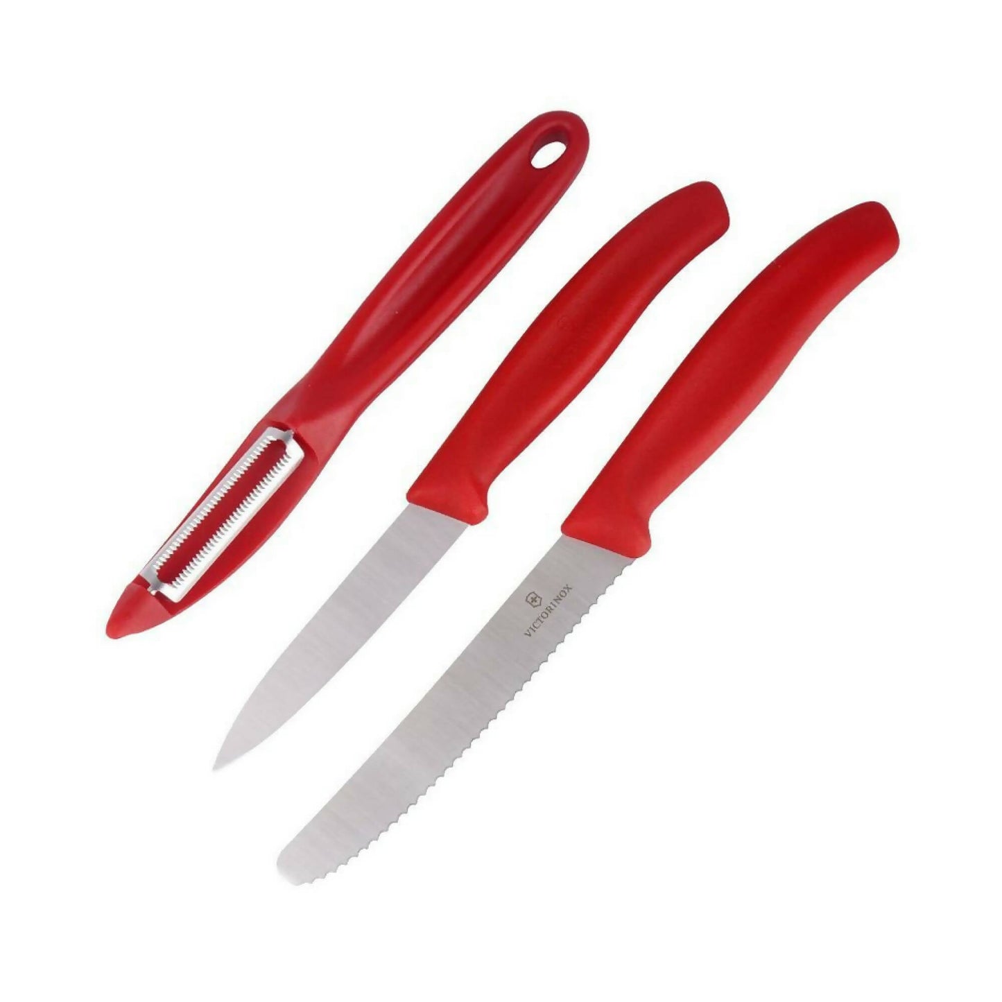 Set Cuchillos Mondadores Swiss Classic Pelador 3 Pzs Victorinox3#Rojo